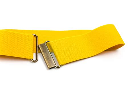 yellow elastic belt.